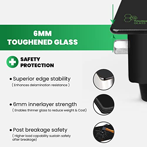 GREENCHEF Ebony 3 Burner Glass Top Gas Stove (Black), Manual Ignition GREENCHEF Ebony 3 Burner Glass Top Gas Stove (Black), Manual Ignition